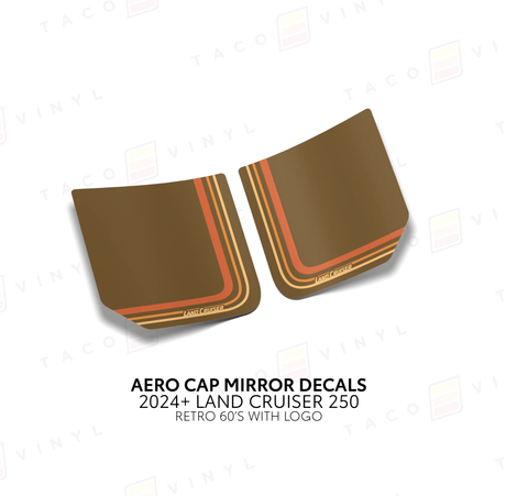 2024+ Land Cruiser 250 Aero Cap Mirror Decals - Xtrusion Overland
