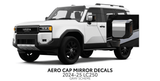 2024+ Land Cruiser 250 Aero Cap Mirror Decals - Xtrusion Overland