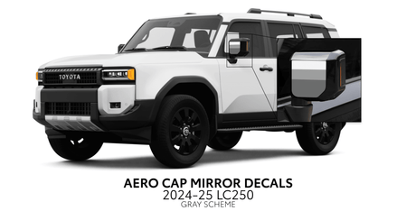 2024+ Land Cruiser 250 Aero Cap Mirror Decals - Xtrusion Overland