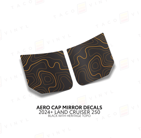 2024+ Land Cruiser 250 Aero Cap Mirror Decals - Xtrusion Overland