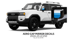 2024+ Land Cruiser 250 Aero Cap Mirror Decals - Xtrusion Overland