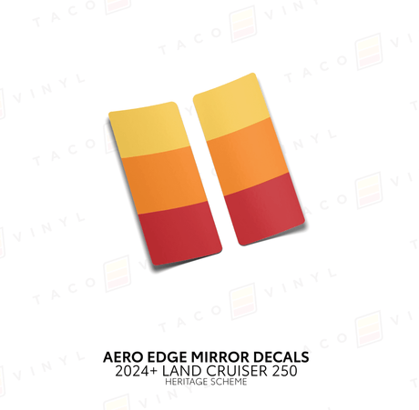 2024+ Land Cruiser 250 Aero Edge Mirror Decals - Xtrusion Overland