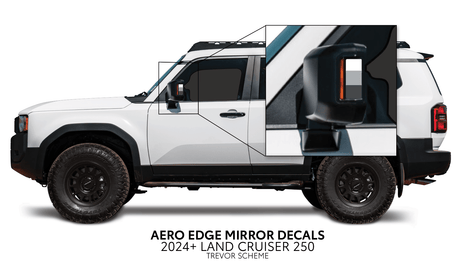 2024+ Land Cruiser 250 Aero Edge Mirror Decals - Xtrusion Overland