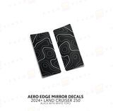2024+ Land Cruiser 250 Aero Edge Mirror Decals - Xtrusion Overland