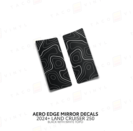 2024+ Land Cruiser 250 Aero Edge Mirror Decals - Xtrusion Overland