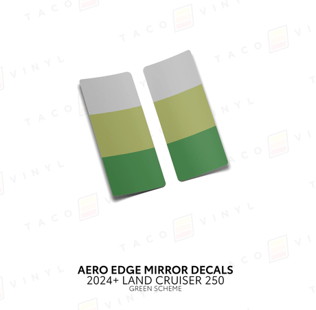 2024+ Land Cruiser 250 Aero Edge Mirror Decals - Xtrusion Overland
