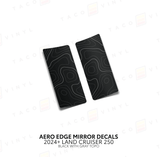 2024+ Land Cruiser 250 Aero Edge Mirror Decals - Xtrusion Overland