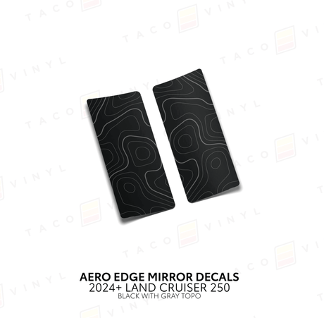 2024+ Land Cruiser 250 Aero Edge Mirror Decals - Xtrusion Overland