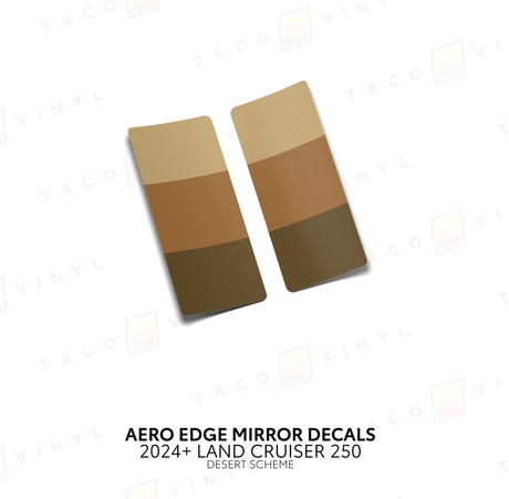 2024+ Land Cruiser 250 Aero Edge Mirror Decals - Xtrusion Overland