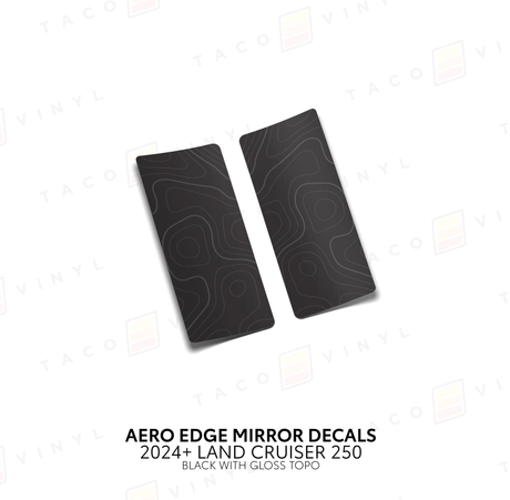 2024+ Land Cruiser 250 Aero Edge Mirror Decals - Xtrusion Overland
