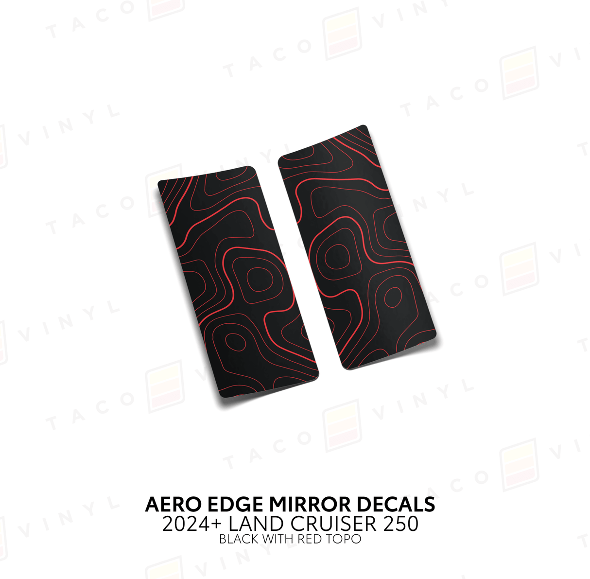 2024+ Land Cruiser 250 Aero Edge Mirror Decals - Xtrusion Overland