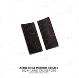 2024+ Land Cruiser 250 Aero Edge Mirror Decals - Xtrusion Overland