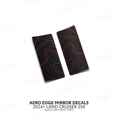 2024+ Land Cruiser 250 Aero Edge Mirror Decals - Xtrusion Overland