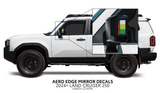 2024+ Land Cruiser 250 Aero Edge Mirror Decals - Xtrusion Overland