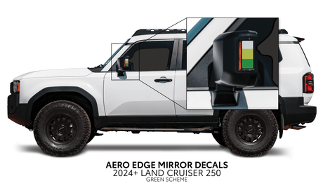 2024+ Land Cruiser 250 Aero Edge Mirror Decals - Xtrusion Overland