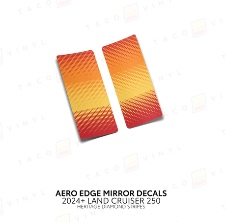 2024+ Land Cruiser 250 Aero Edge Mirror Decals - Xtrusion Overland
