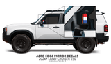 2024+ Land Cruiser 250 Aero Edge Mirror Decals - Xtrusion Overland