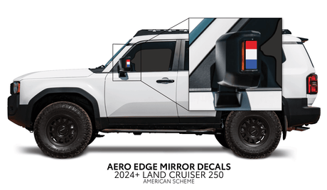 2024+ Land Cruiser 250 Aero Edge Mirror Decals - Xtrusion Overland