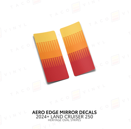 2024+ Land Cruiser 250 Aero Edge Mirror Decals - Xtrusion Overland