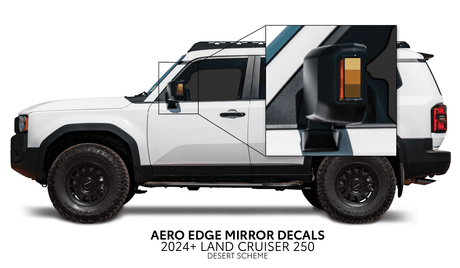 2024+ Land Cruiser 250 Aero Edge Mirror Decals - Xtrusion Overland