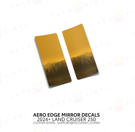 2024+ Land Cruiser 250 Aero Edge Mirror Decals - Xtrusion Overland