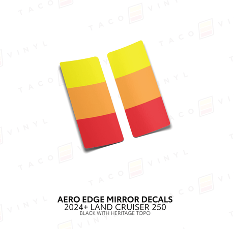 2024+ Land Cruiser 250 Aero Edge Mirror Decals - Xtrusion Overland