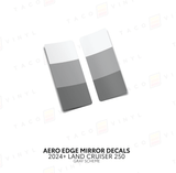 2024+ Land Cruiser 250 Aero Edge Mirror Decals - Xtrusion Overland
