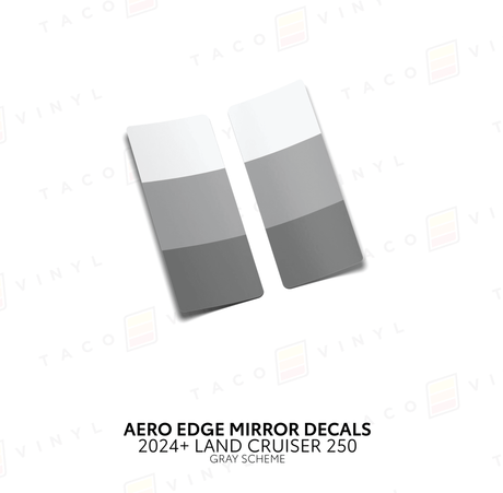 2024+ Land Cruiser 250 Aero Edge Mirror Decals - Xtrusion Overland