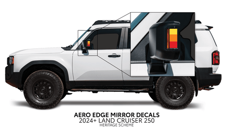2024+ Land Cruiser 250 Aero Edge Mirror Decals - Xtrusion Overland