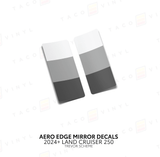 2024+ Land Cruiser 250 Aero Edge Mirror Decals - Xtrusion Overland
