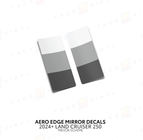 2024+ Land Cruiser 250 Aero Edge Mirror Decals - Xtrusion Overland