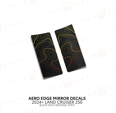 2024+ Land Cruiser 250 Aero Edge Mirror Decals - Xtrusion Overland