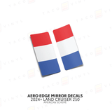 2024+ Land Cruiser 250 Aero Edge Mirror Decals - Xtrusion Overland