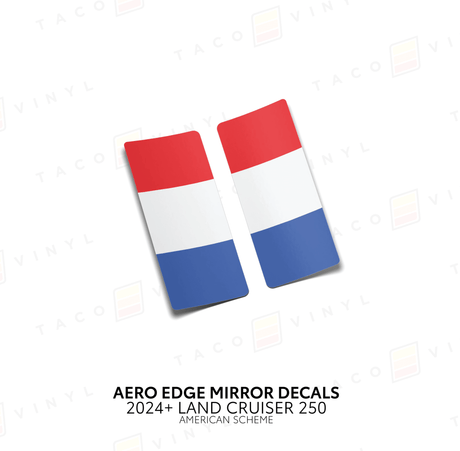 2024+ Land Cruiser 250 Aero Edge Mirror Decals - Xtrusion Overland