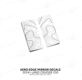 2024+ Land Cruiser 250 Aero Edge Mirror Decals - Xtrusion Overland