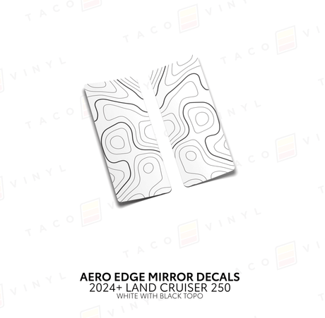 2024+ Land Cruiser 250 Aero Edge Mirror Decals - Xtrusion Overland
