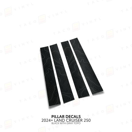 2024+ Land Cruiser 250 Door Pillar Decals - Xtrusion Overland