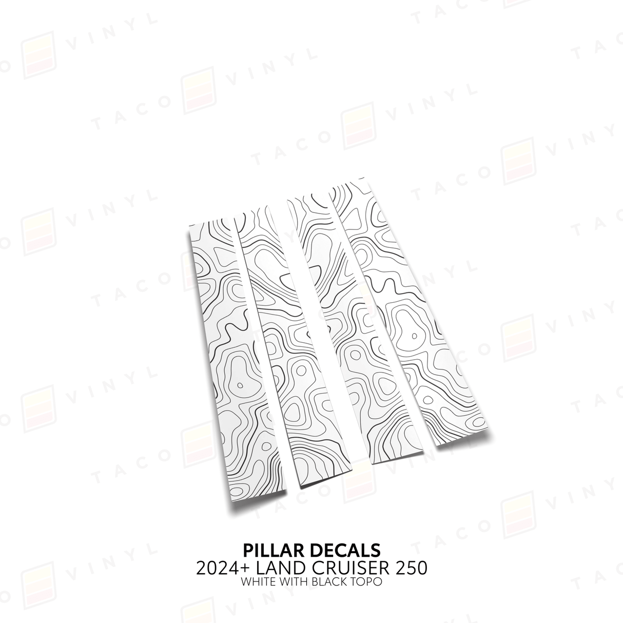 2024+ Land Cruiser 250 Door Pillar Decals - Xtrusion Overland