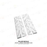 2024+ Land Cruiser 250 Door Pillar Decals - Xtrusion Overland