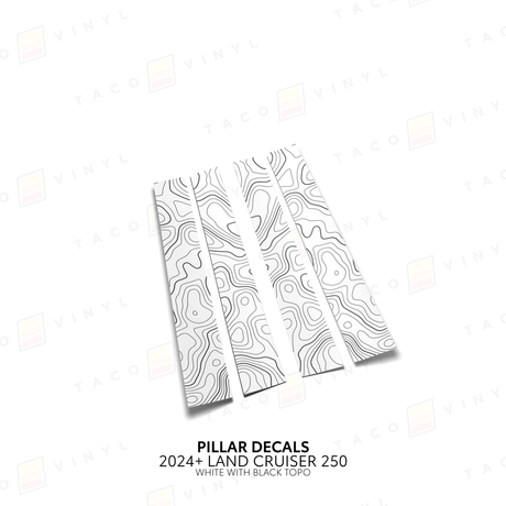 2024+ Land Cruiser 250 Door Pillar Decals - Xtrusion Overland