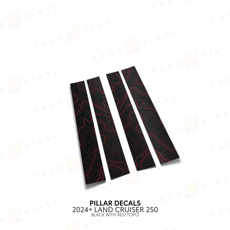 2024+ Land Cruiser 250 Door Pillar Decals - Xtrusion Overland