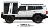 2024+ Land Cruiser 250 Door Pillar Decals - Xtrusion Overland