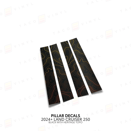 2024+ Land Cruiser 250 Door Pillar Decals - Xtrusion Overland