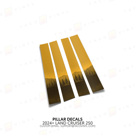 2024+ Land Cruiser 250 Door Pillar Decals - Xtrusion Overland