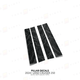 2024+ Land Cruiser 250 Door Pillar Decals - Xtrusion Overland