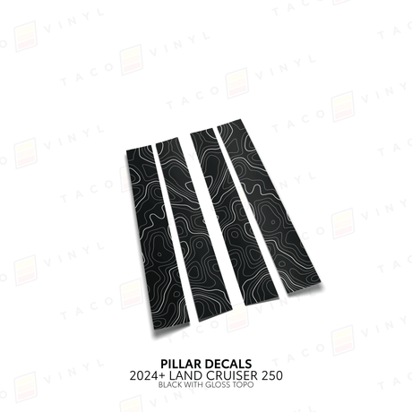 2024+ Land Cruiser 250 Door Pillar Decals - Xtrusion Overland