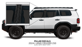 2024+ Land Cruiser 250 Door Pillar Decals - Xtrusion Overland