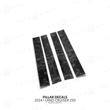 2024+ Land Cruiser 250 Door Pillar Decals - Xtrusion Overland