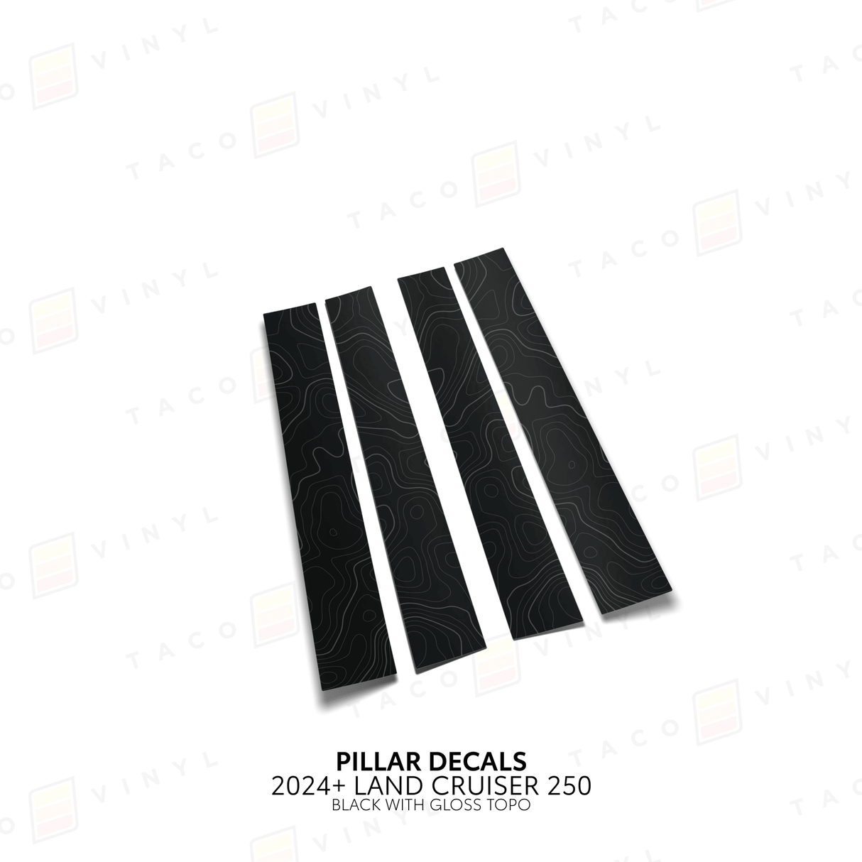 2024+ Land Cruiser 250 Door Pillar Decals - Xtrusion Overland