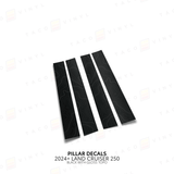 2024+ Land Cruiser 250 Door Pillar Decals - Xtrusion Overland